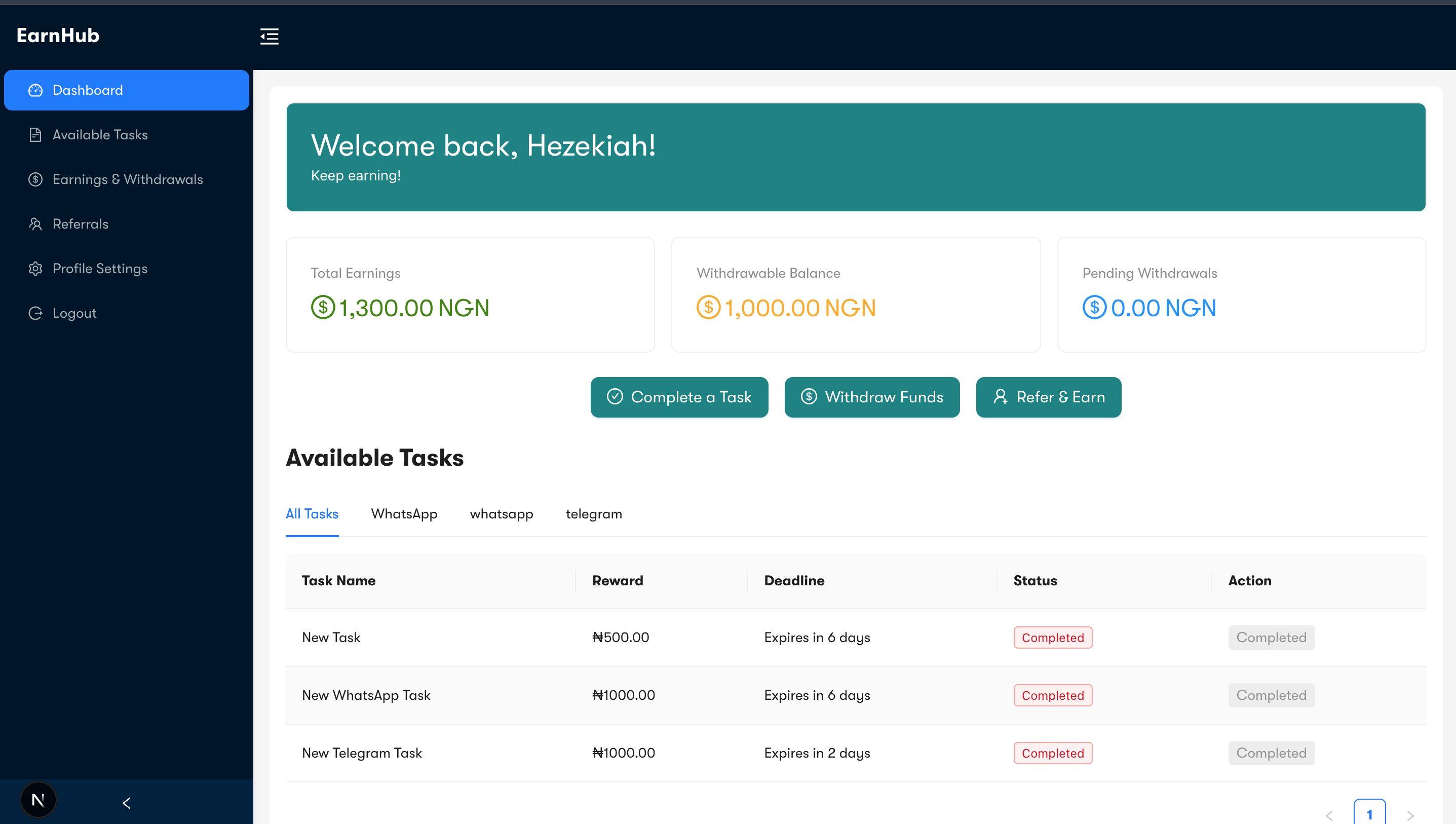 EarnHub - Online Earn Platform screenshot 2