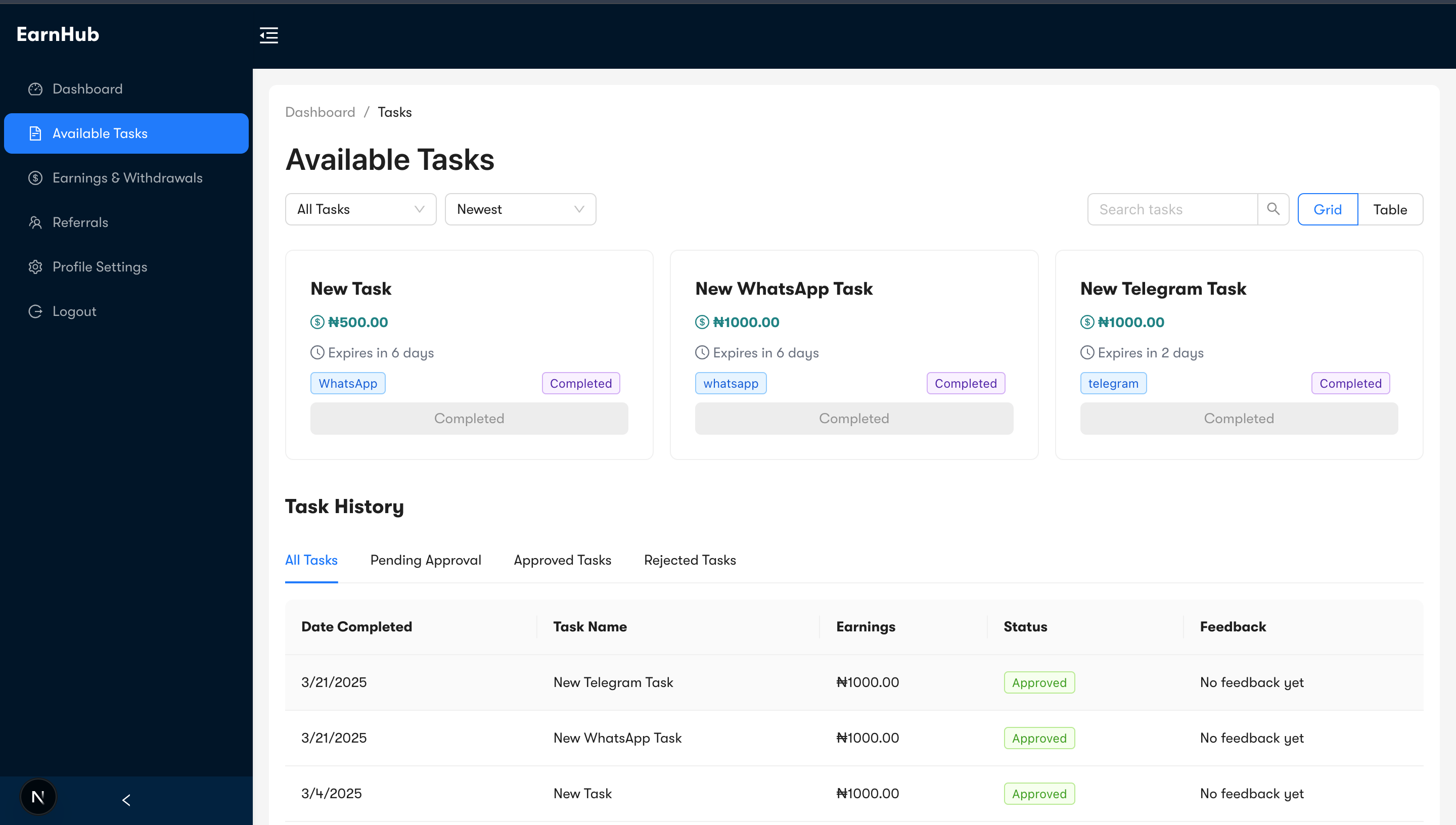 EarnHub - Online Earn Platform screenshot 3